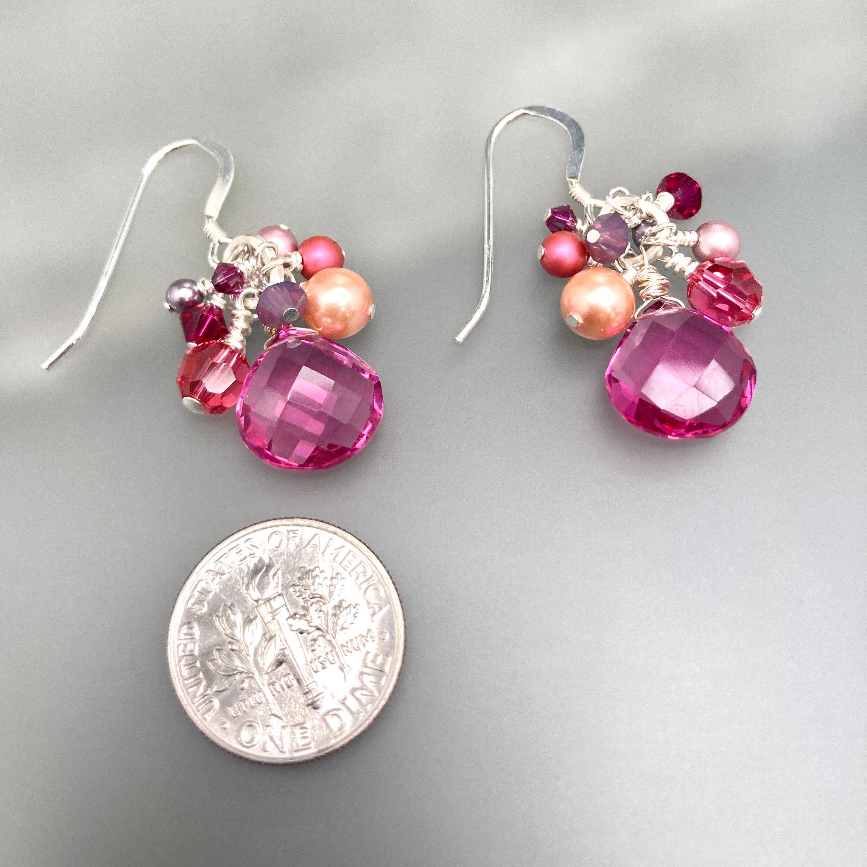 Berry coloured hotsell earrings