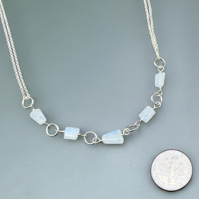 Moonstone Freeform Necklace