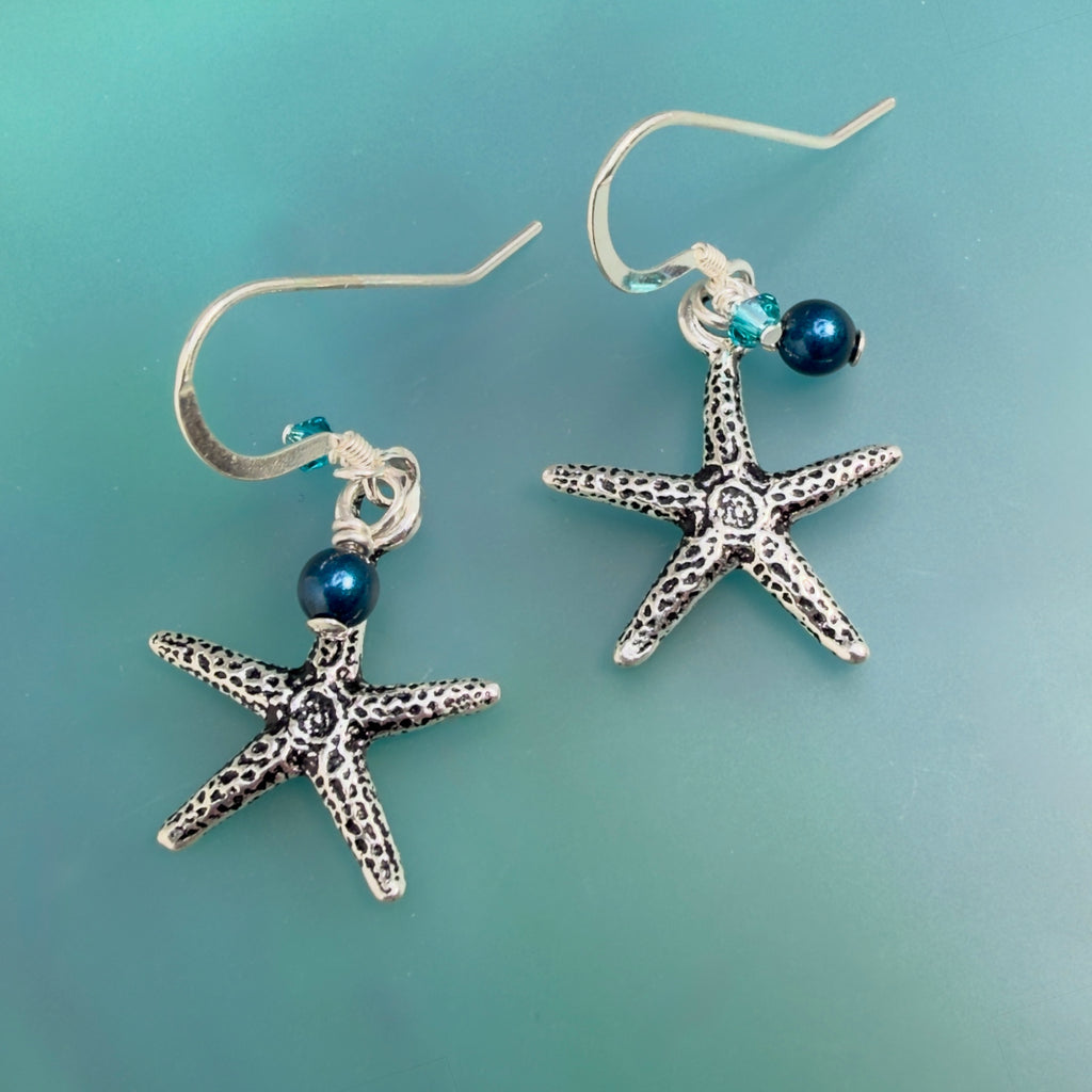 Starfish in Deep Ocean Teal