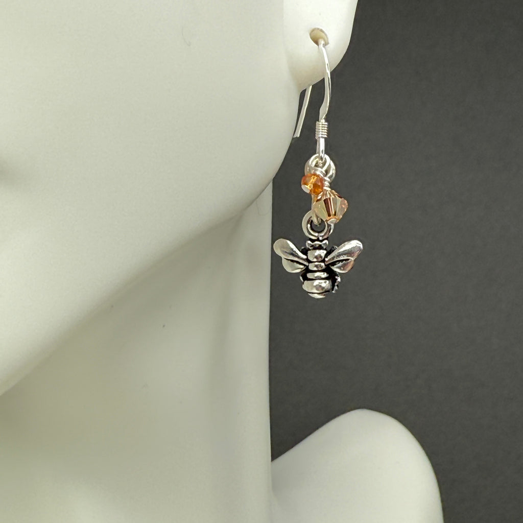 Small Honeybees Necklace and Earrings Set
