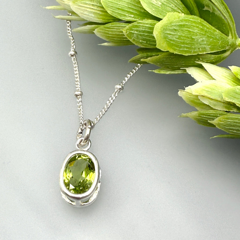 Peridot on Chain Necklace