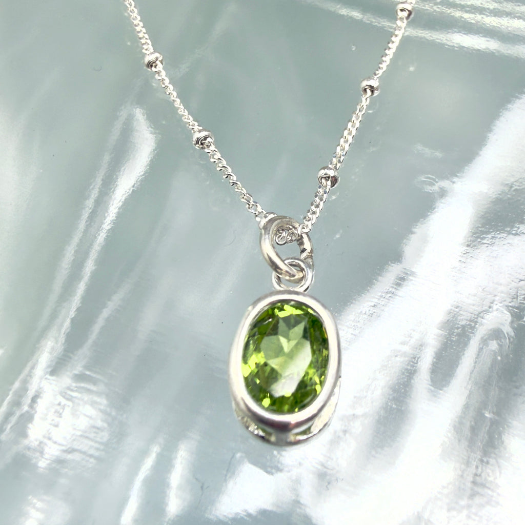 Peridot on Chain Necklace