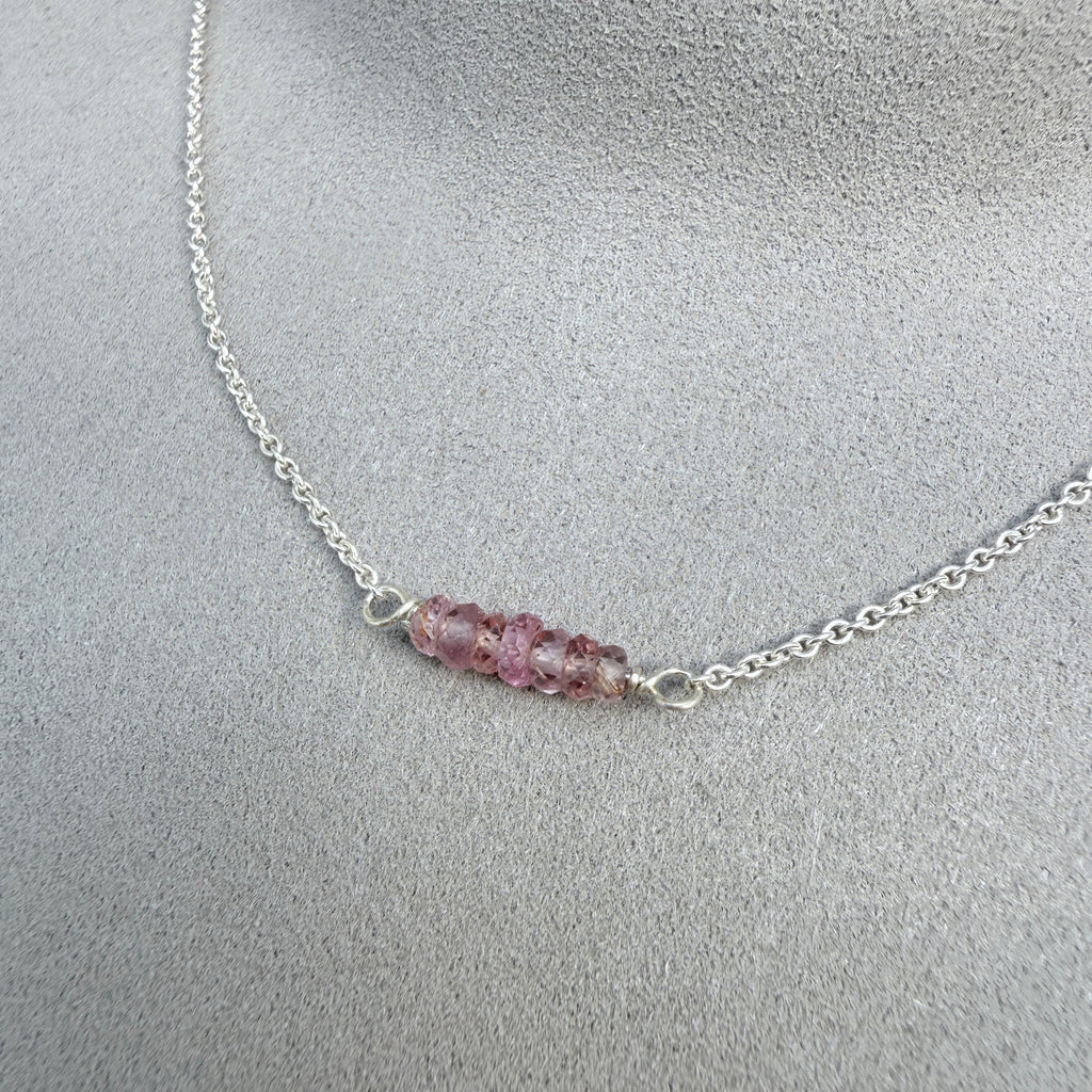 Pink Sapphire Necklace