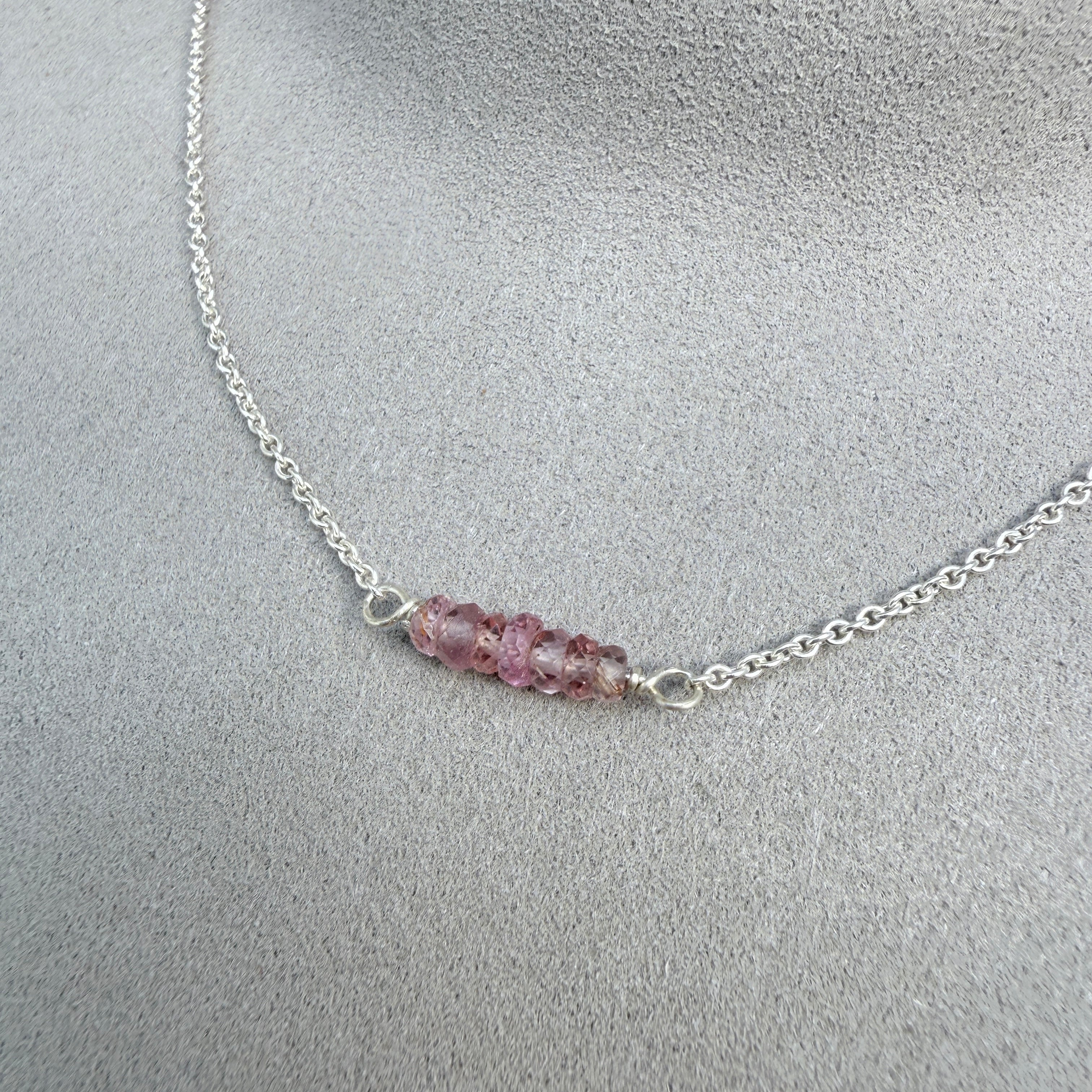 Pink Sapphire Necklace