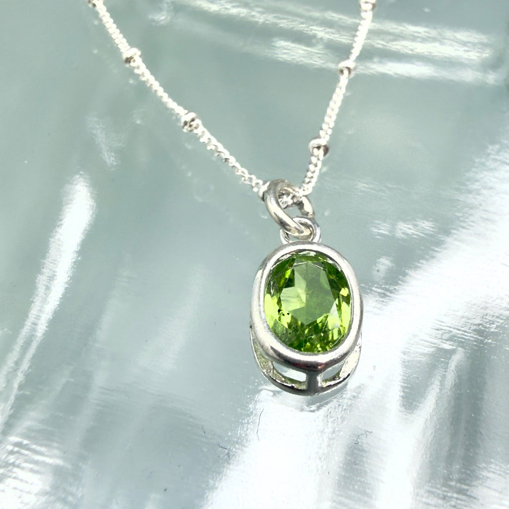 Peridot on Chain Necklace