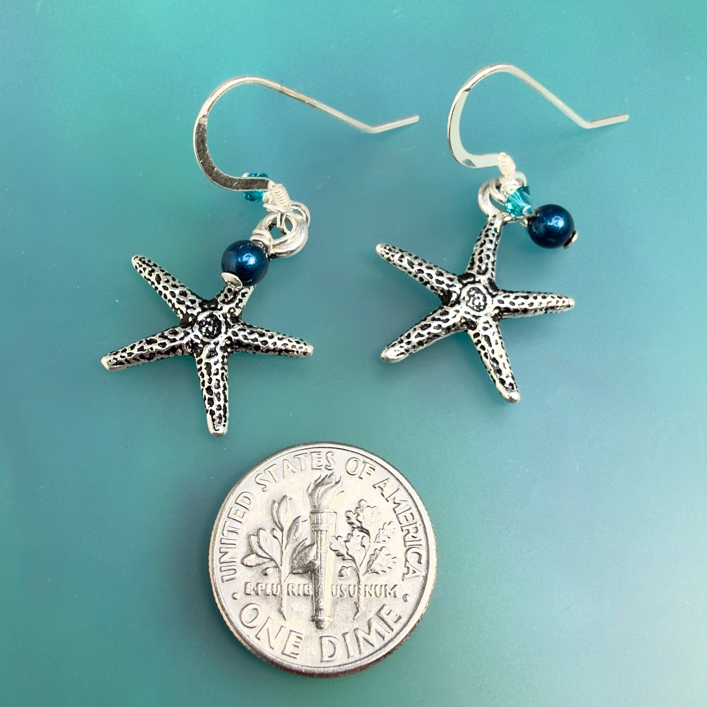 Starfish in Deep Ocean Teal