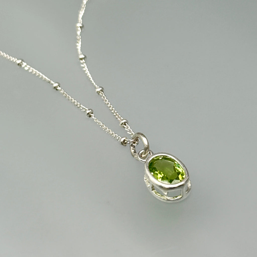 Peridot on Chain Necklace