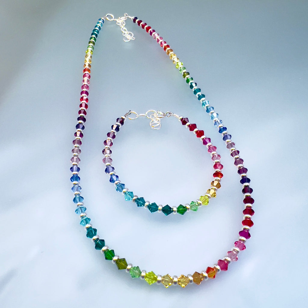 Rainbow Crystals Necklace