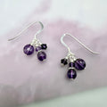 Amethyst cluster Earrings