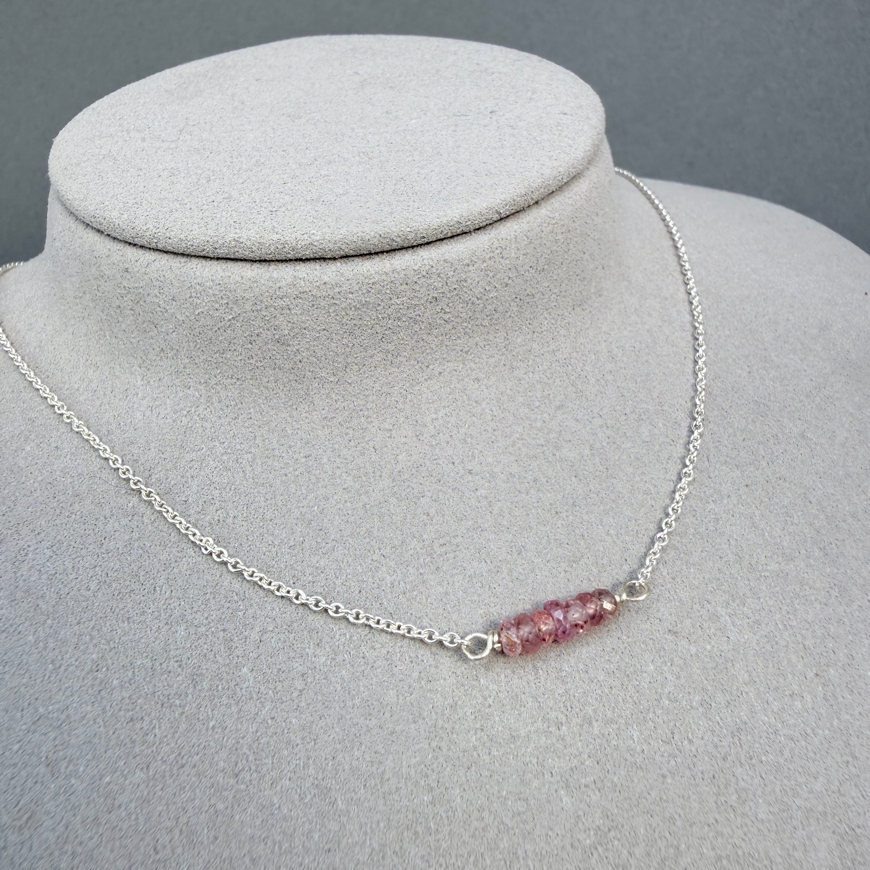 Pink Sapphire Necklace