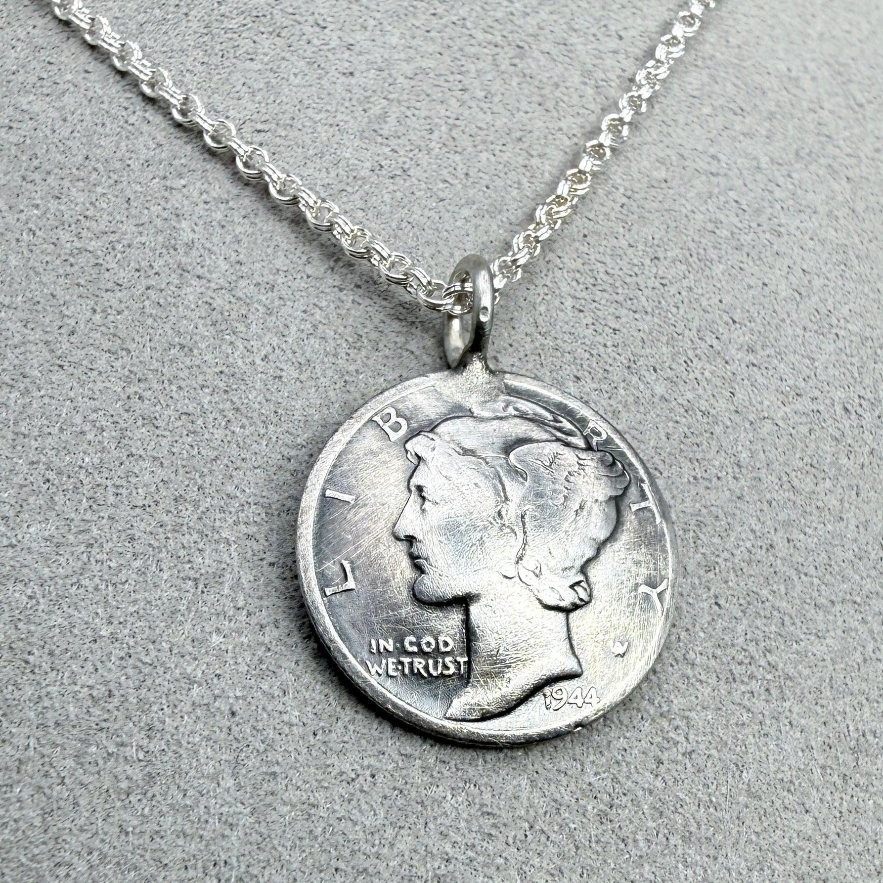 Mercury Dime Necklace