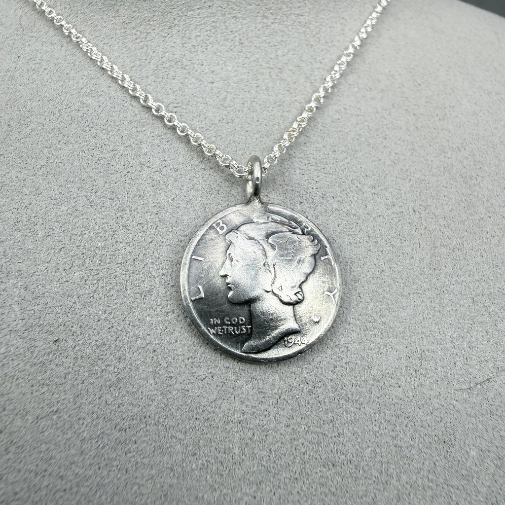 Mercury Dime Necklace