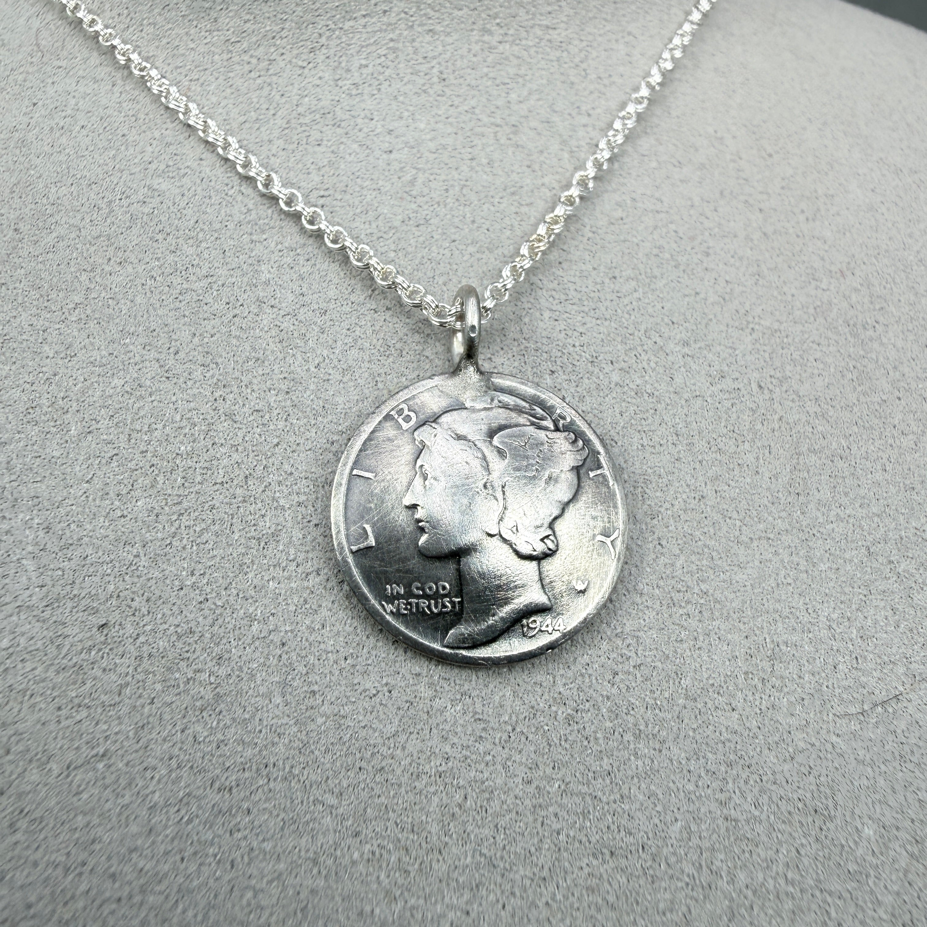 Mercury Dime Necklace