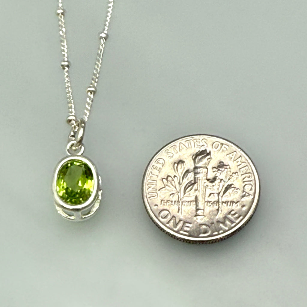 Peridot on Chain Necklace