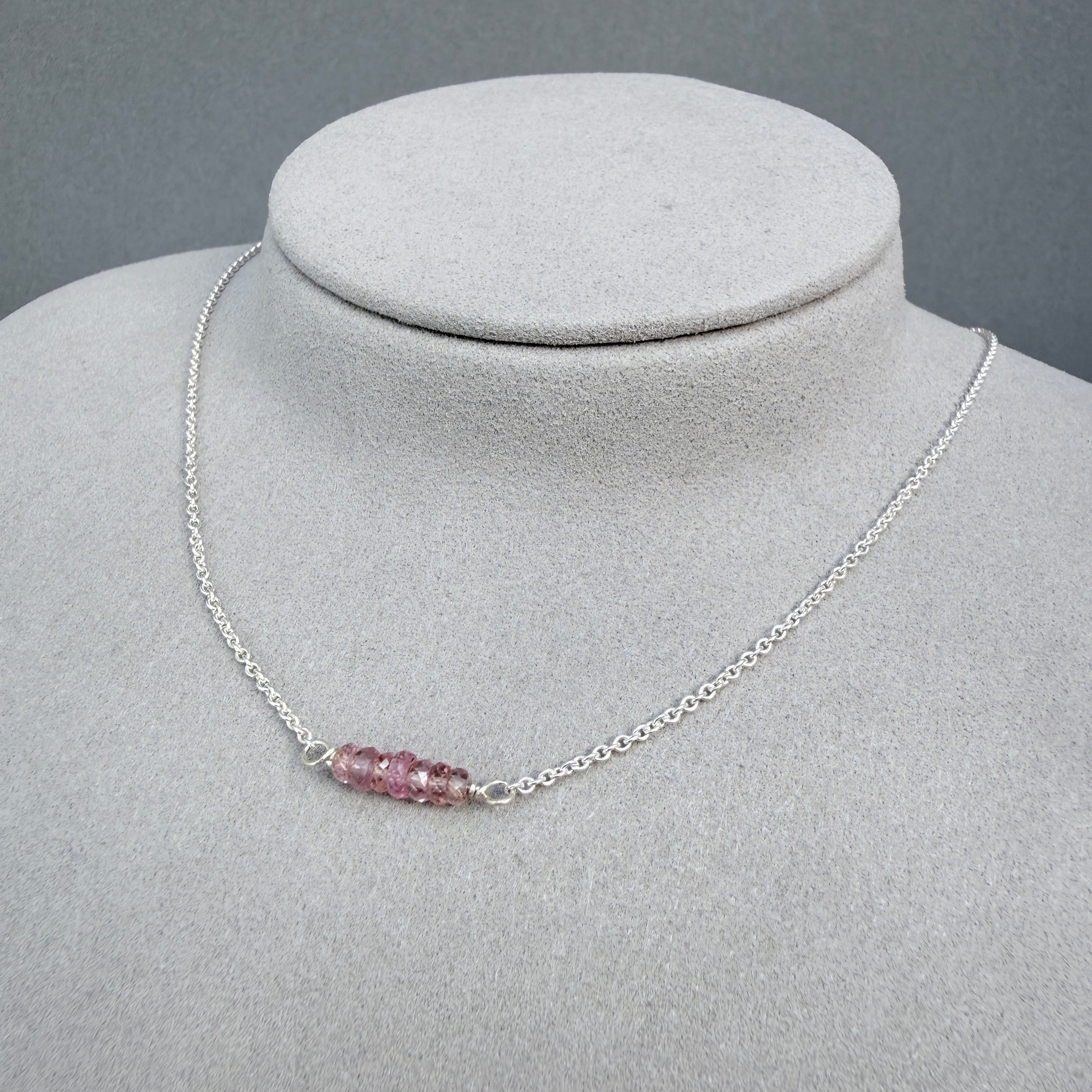Pink Sapphire Necklace