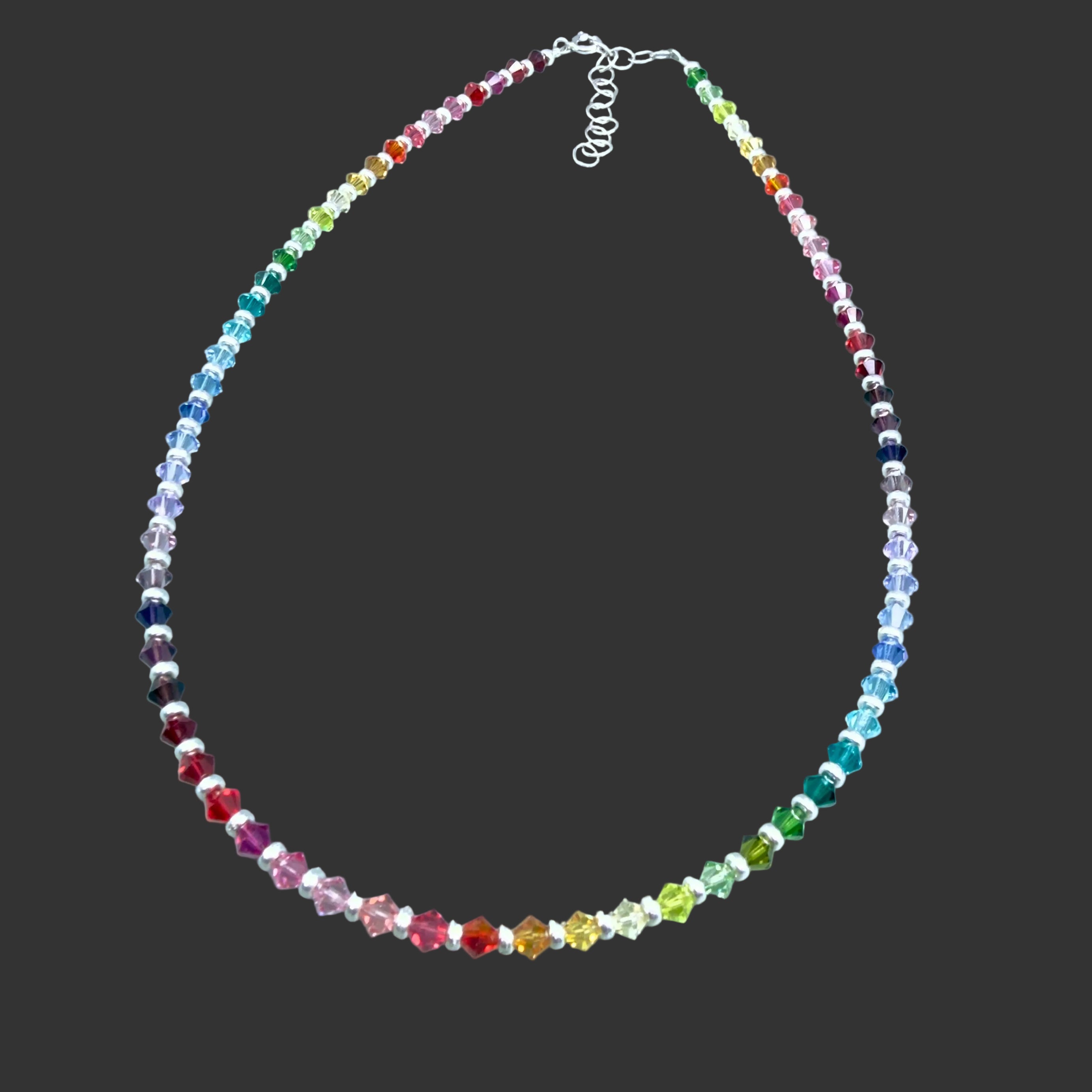 Rainbow Crystals Necklace