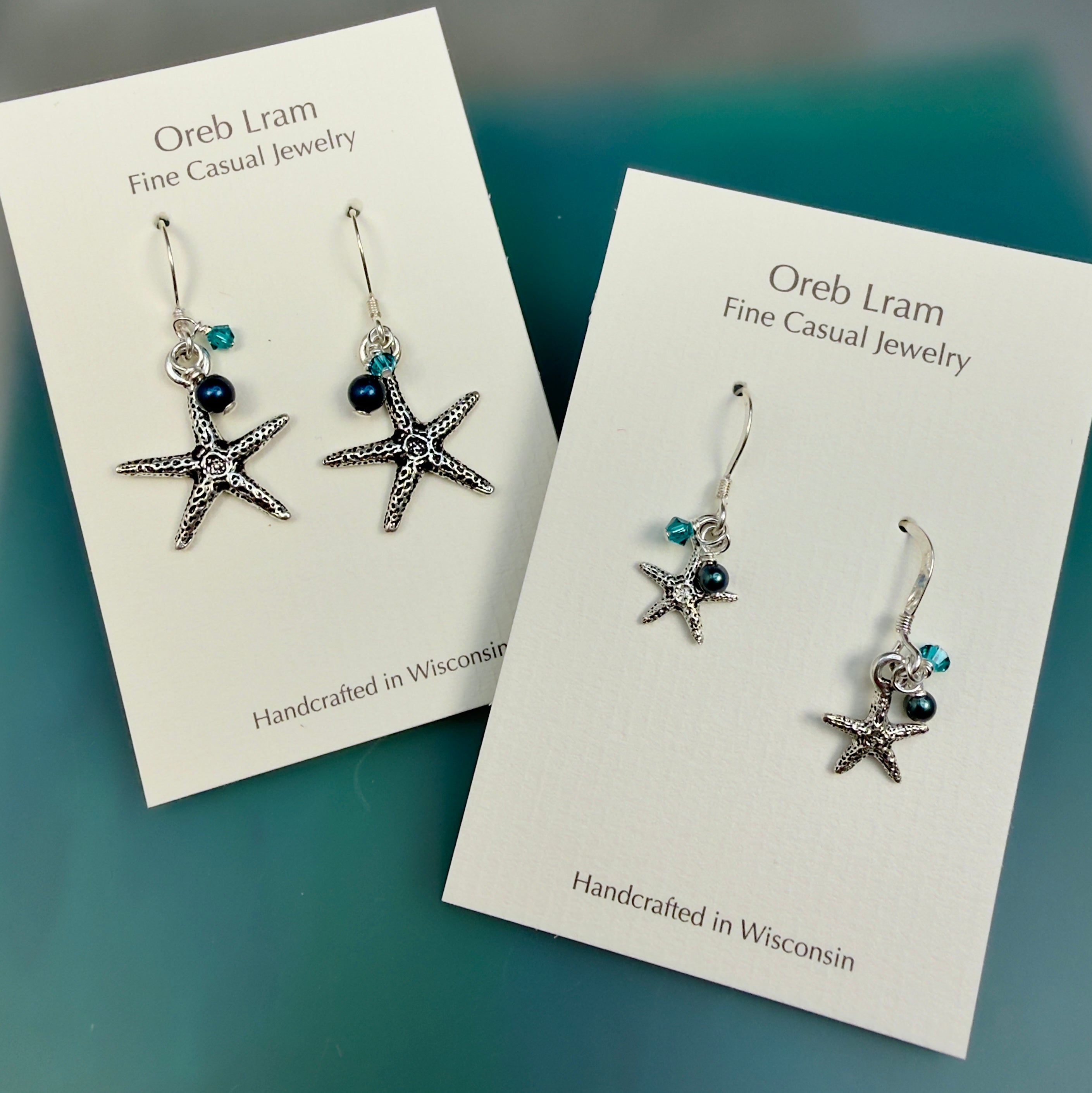 Starfish in Deep Ocean Teal