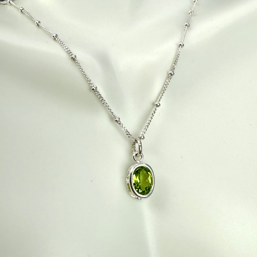 Peridot on Chain Necklace