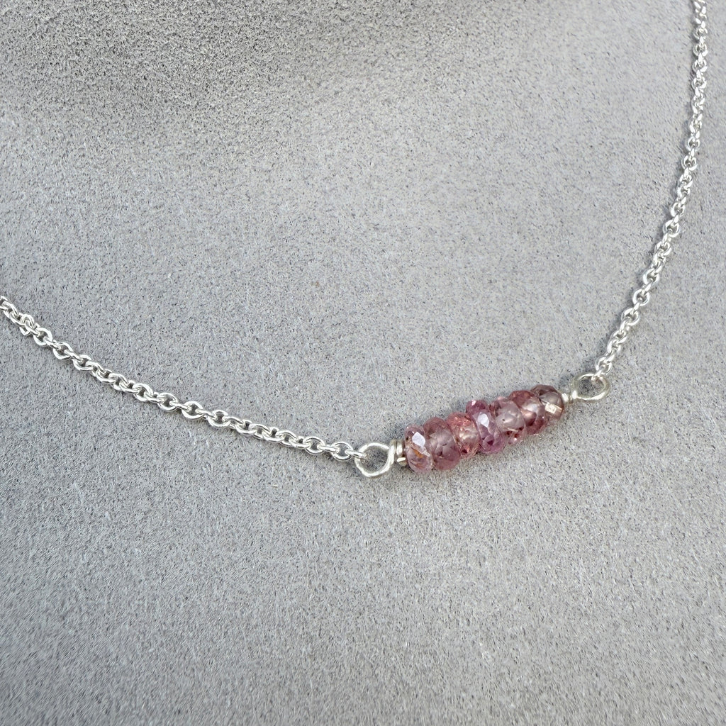 Pink Sapphire Necklace