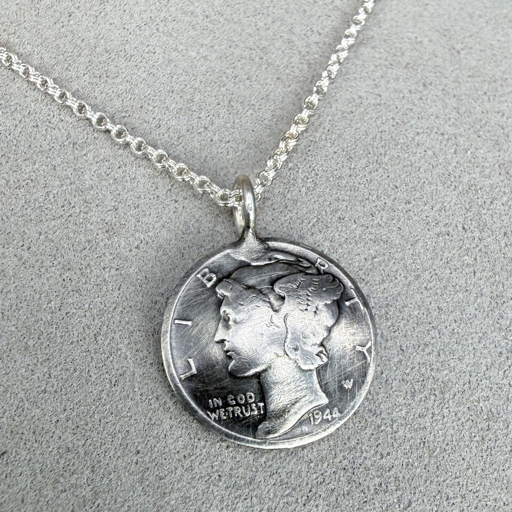Mercury Dime Necklace