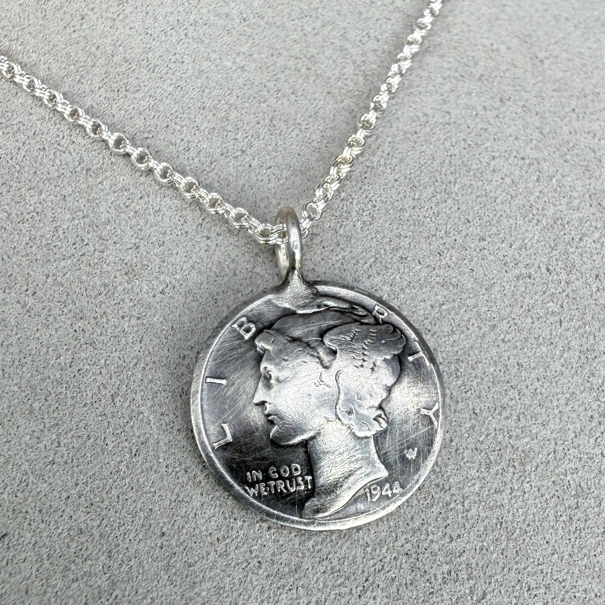 Mercury Dime Necklace