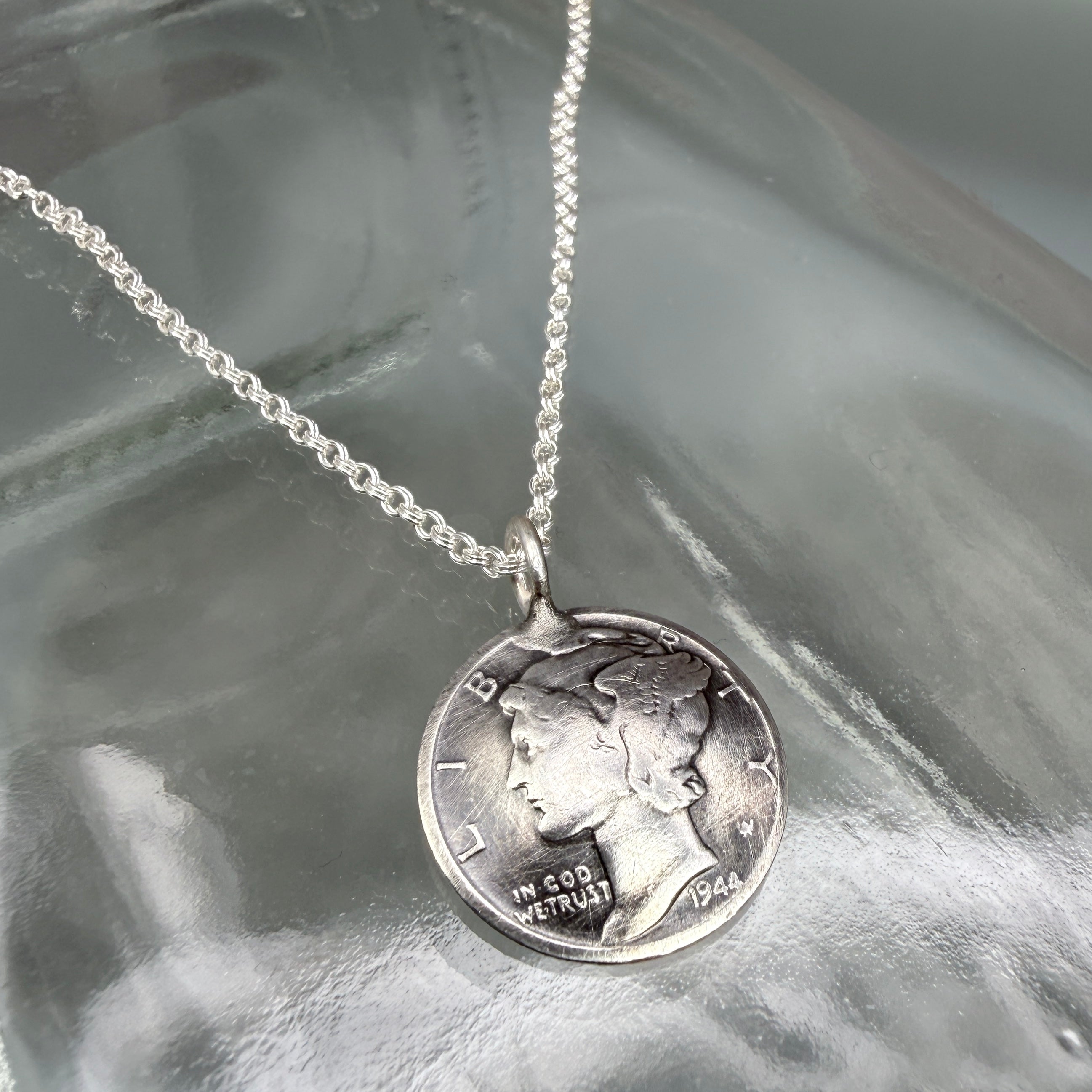 Mercury Dime Necklace