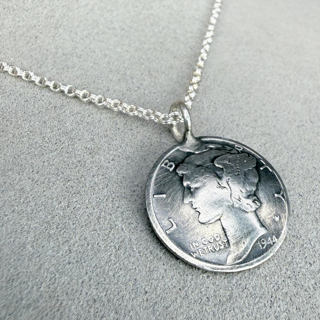Mercury Dime Necklace