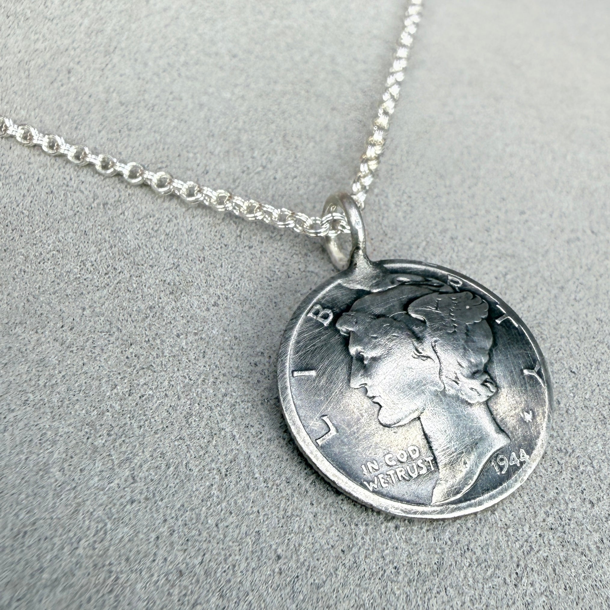 Mercury Dime Necklace
