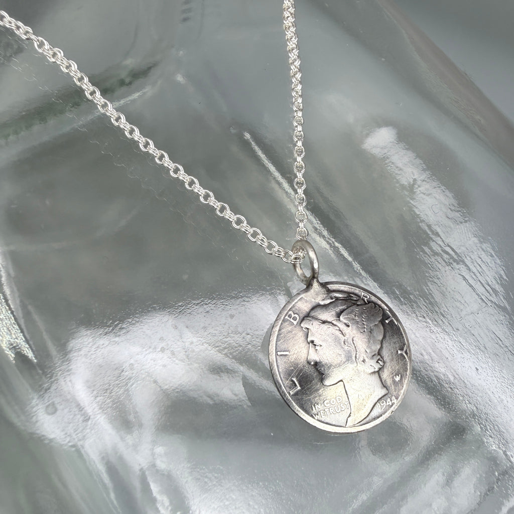 Mercury Dime Necklace