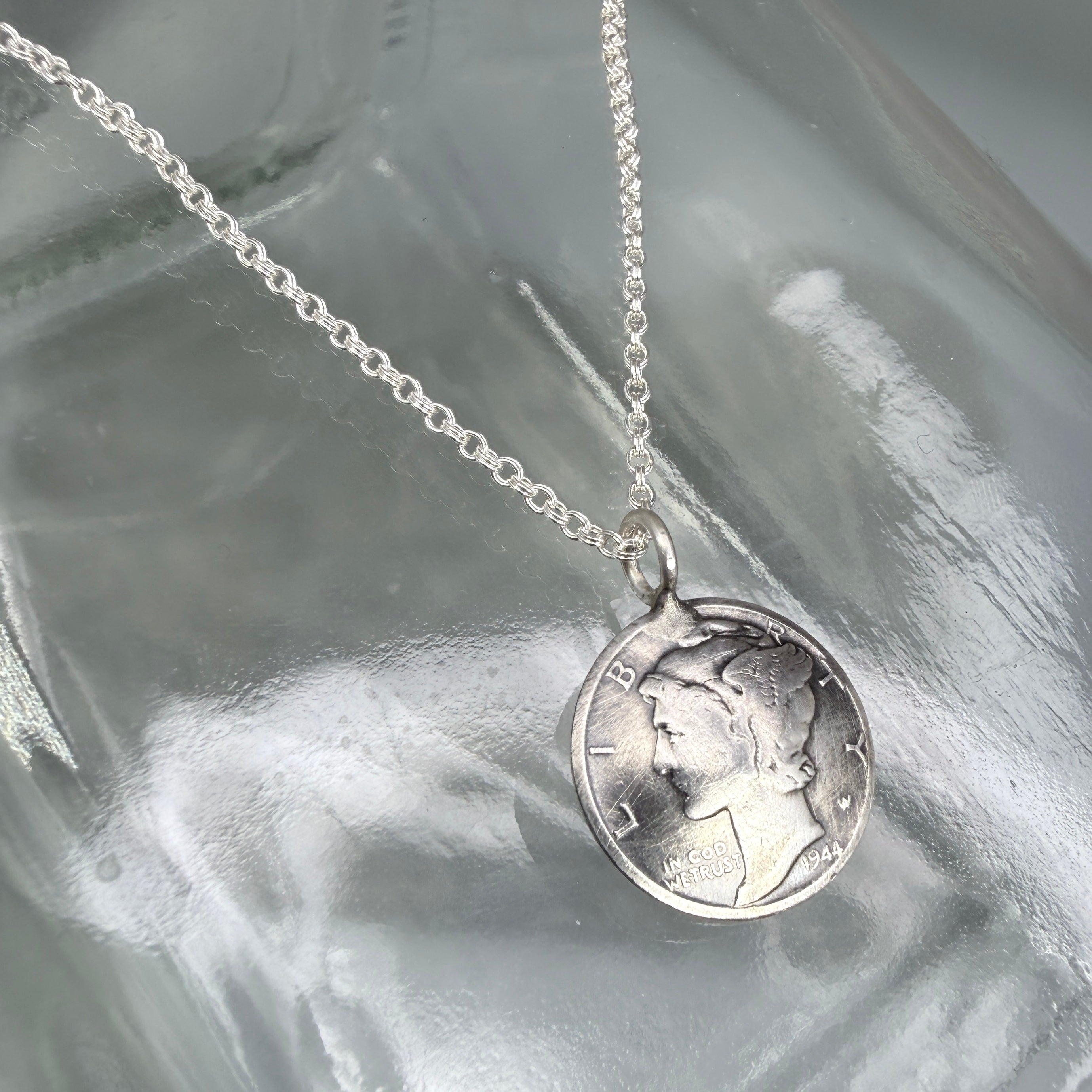Mercury Dime Necklace