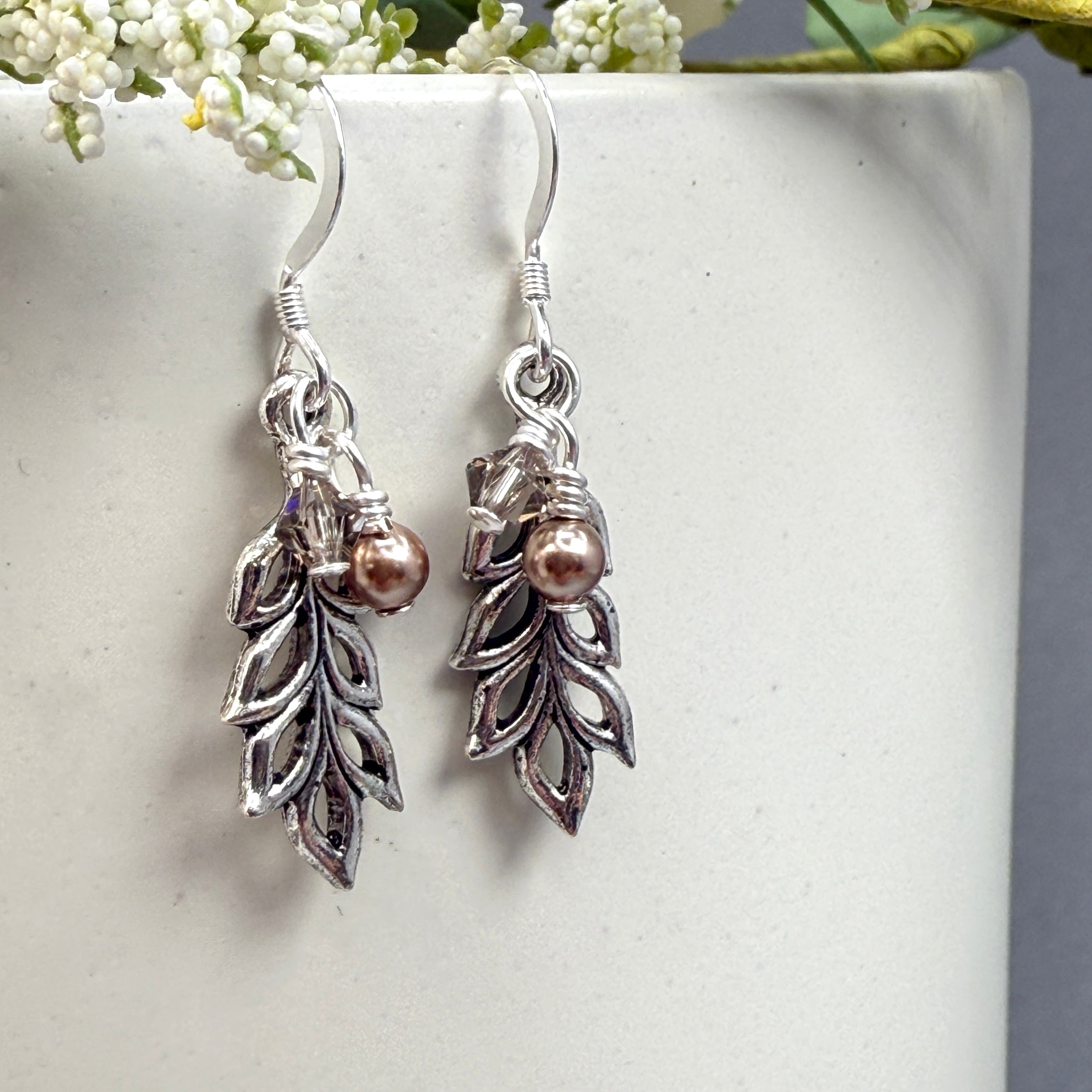 Open Leaf Earrings