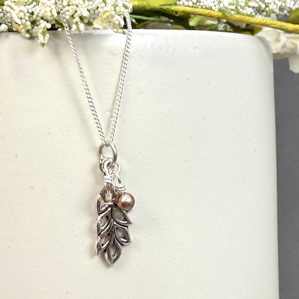 Open Leaf Chain Necklace