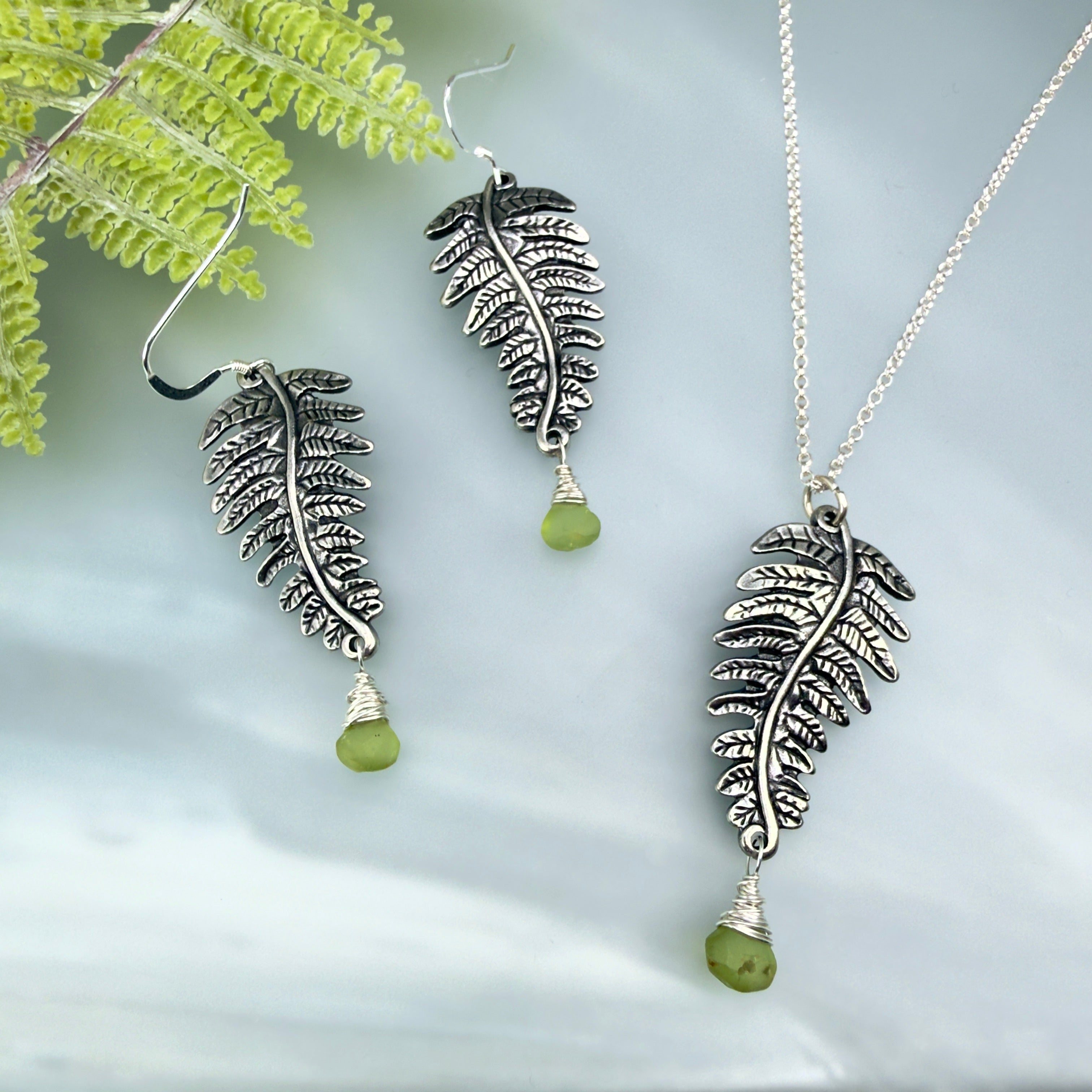 Fern Frond Leaf Necklace