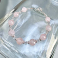 Rose Quartz bracelet with crystals