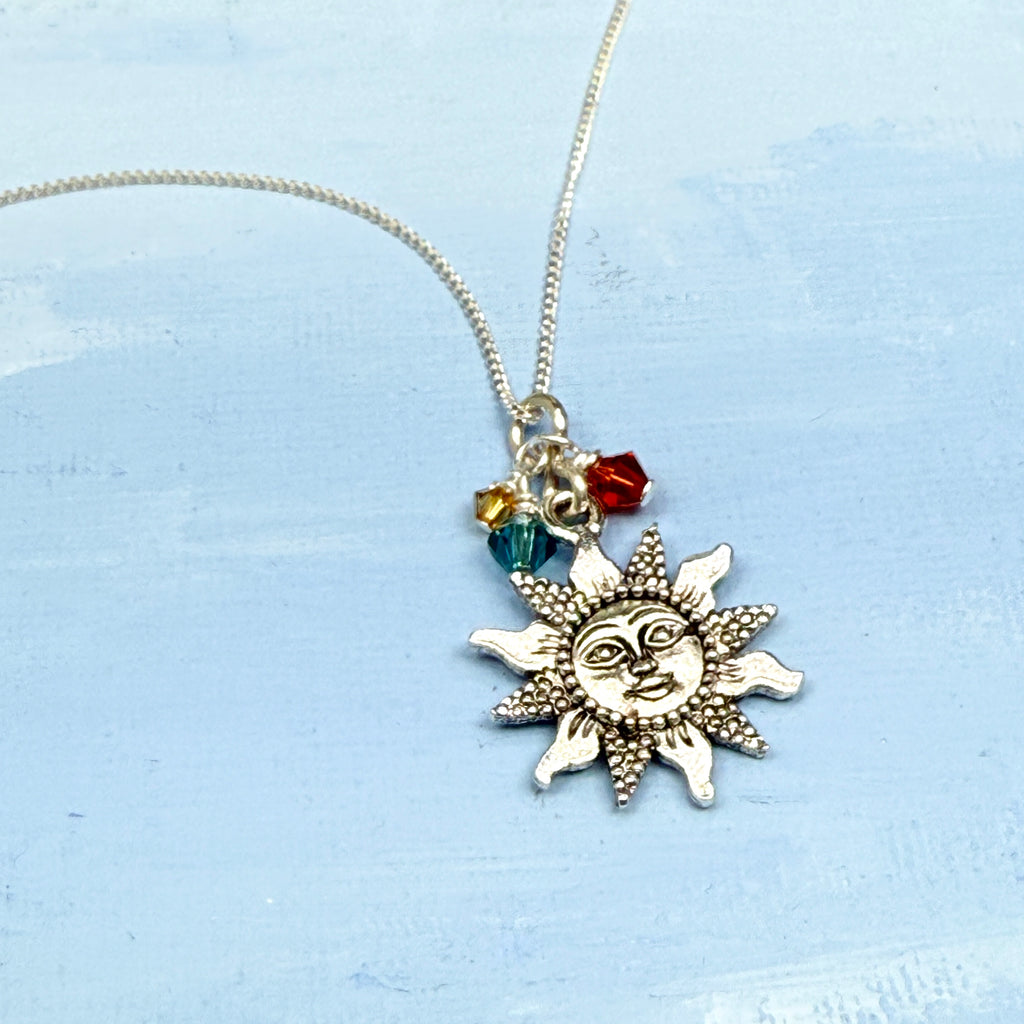 Smiling Sun Chain Necklace