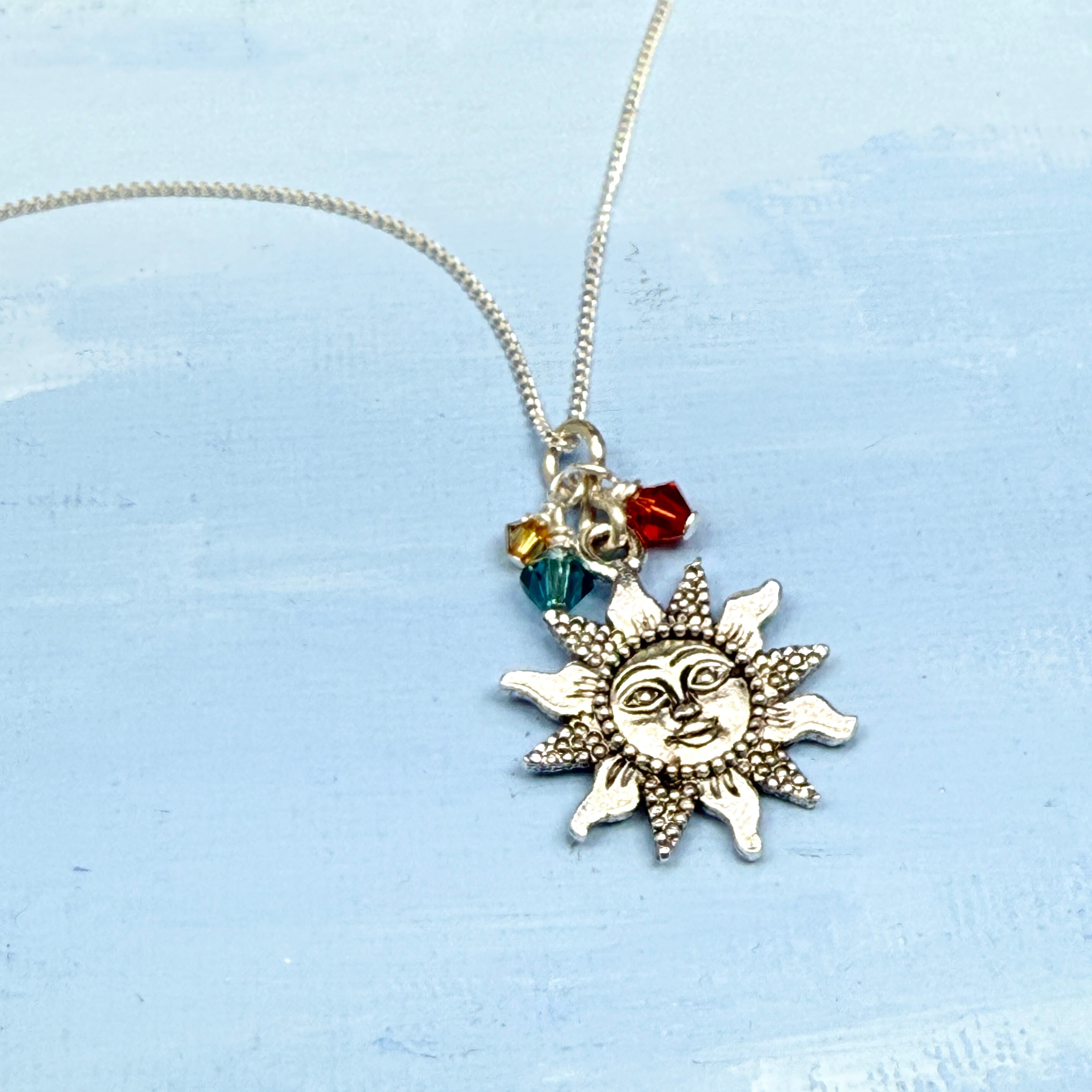 Smiling Sun Chain Necklace