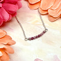 Petite Pink Tourmaline Chain Necklace