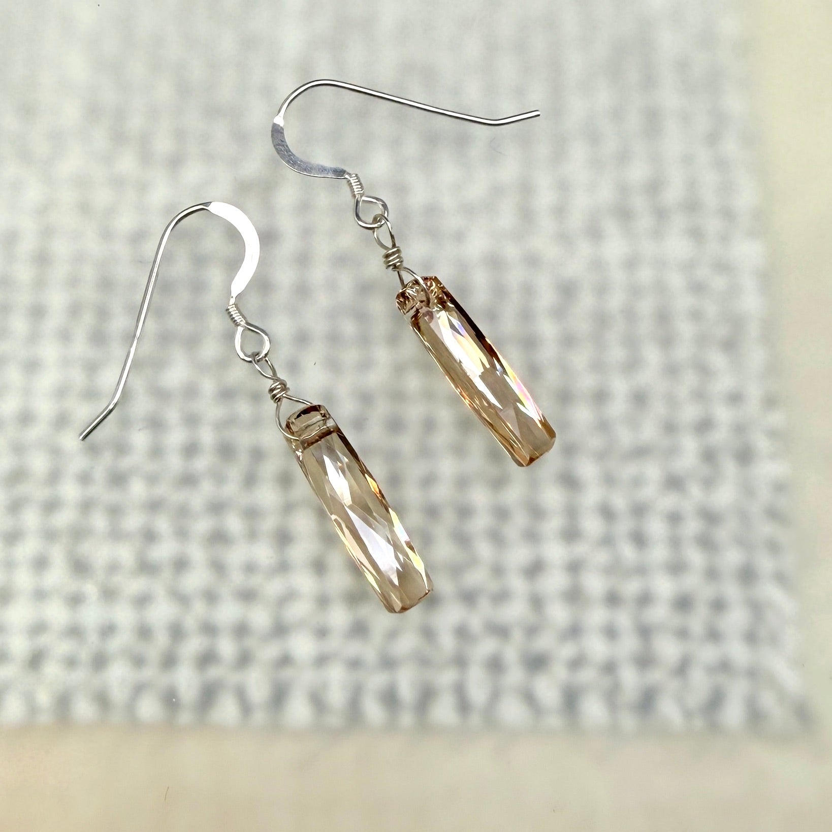 Crystal stick earrings