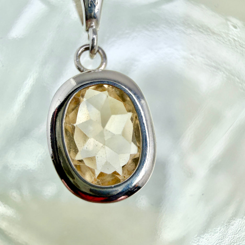 Yellow Labradorite on Sterling silver chain