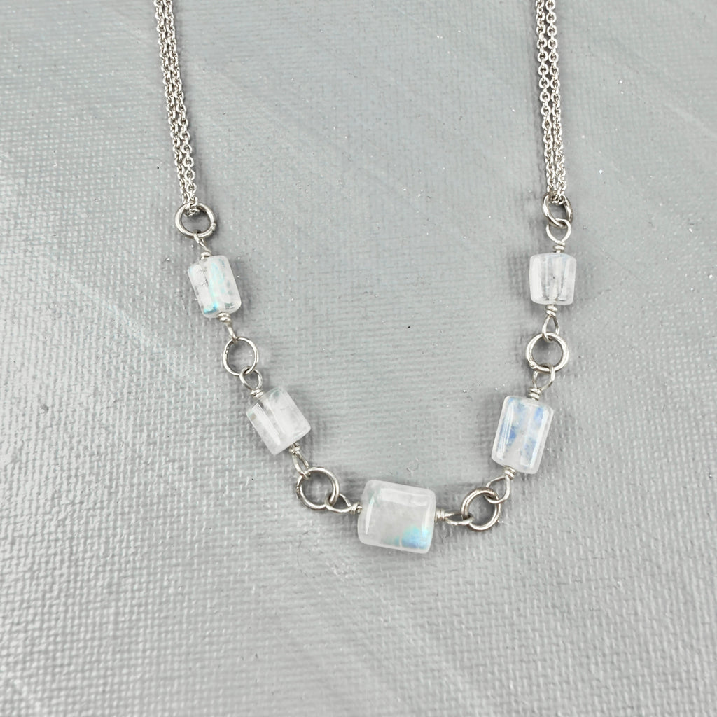 Moonstone Freeform Necklace