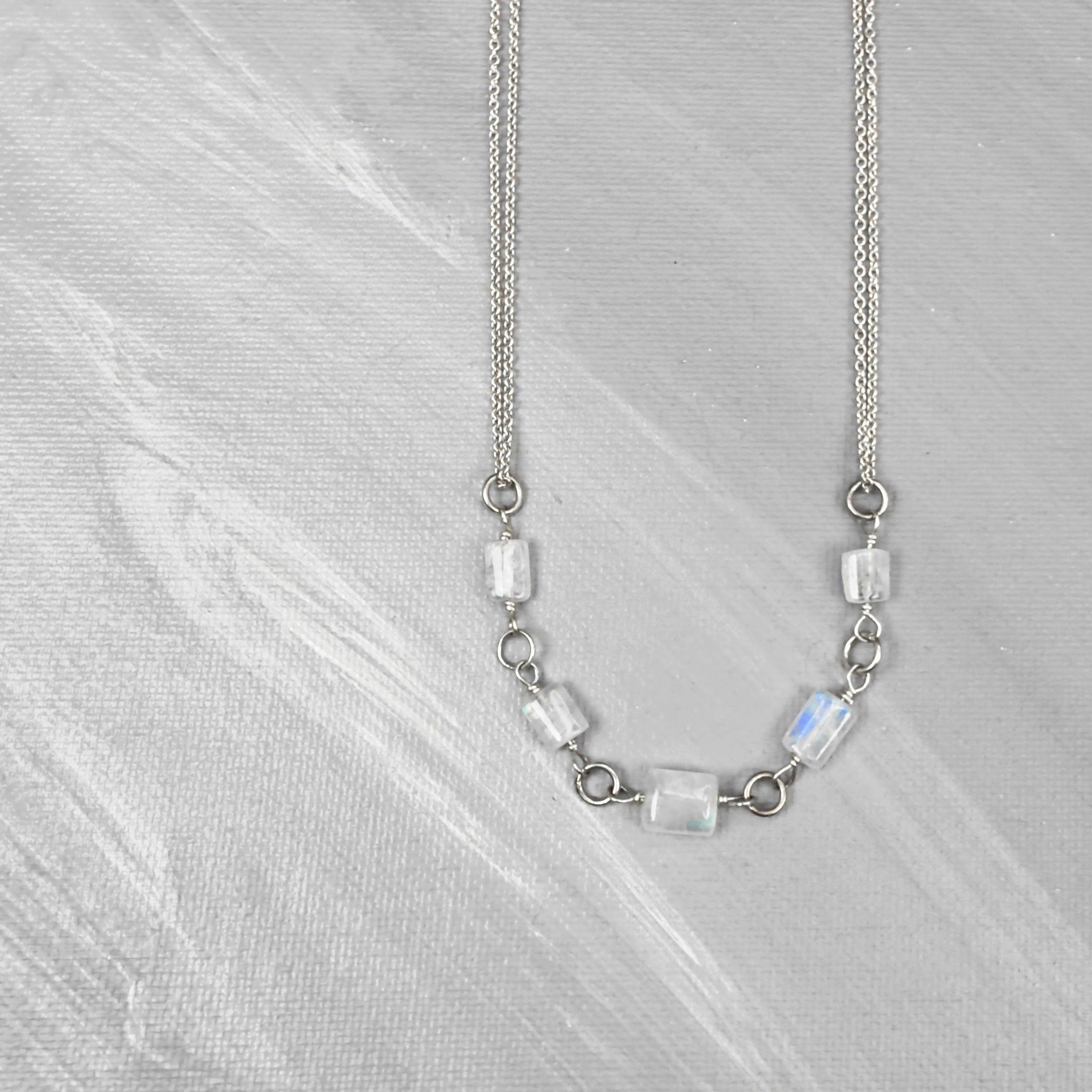 Moonstone Freeform Necklace