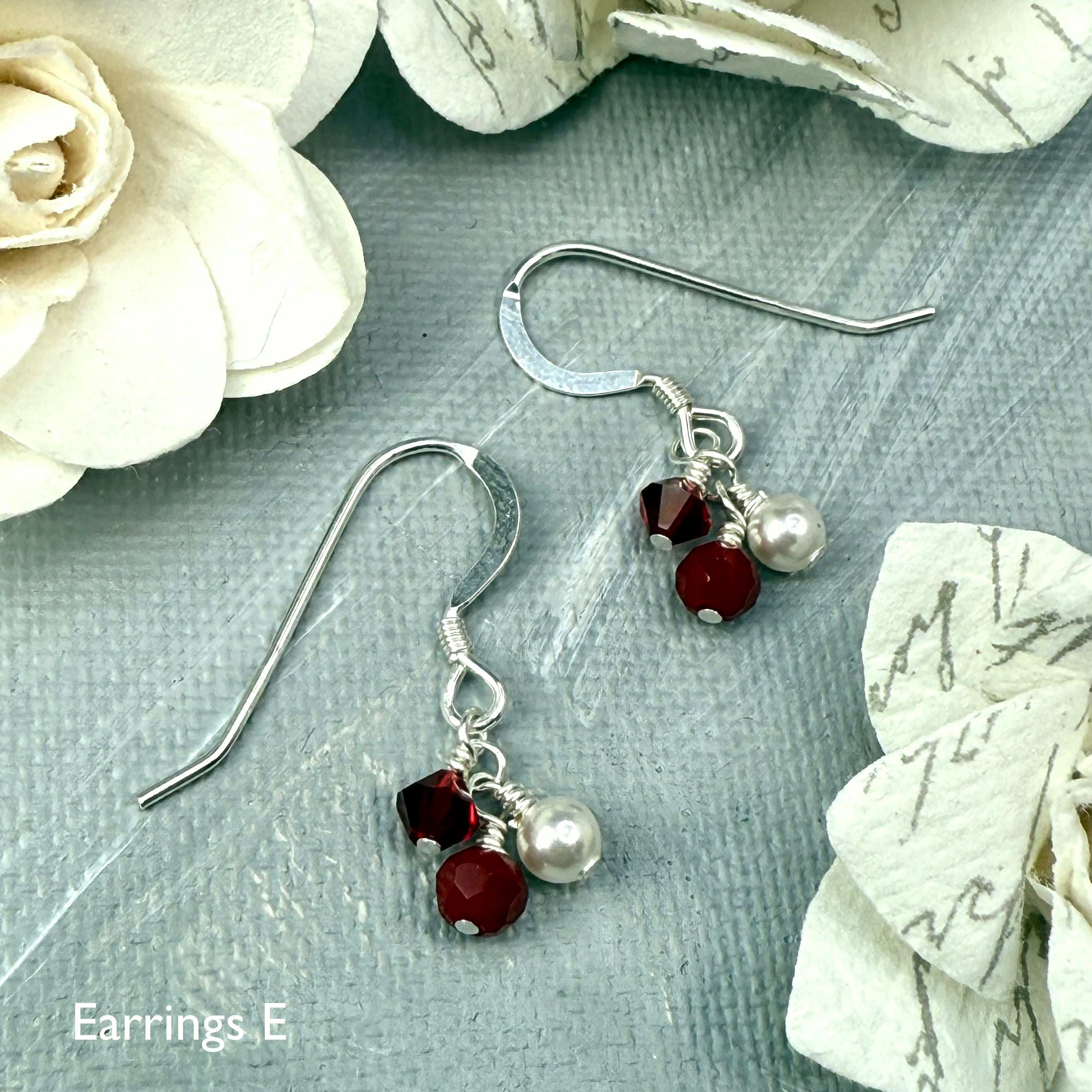 Red Heart Necklace and Earrings