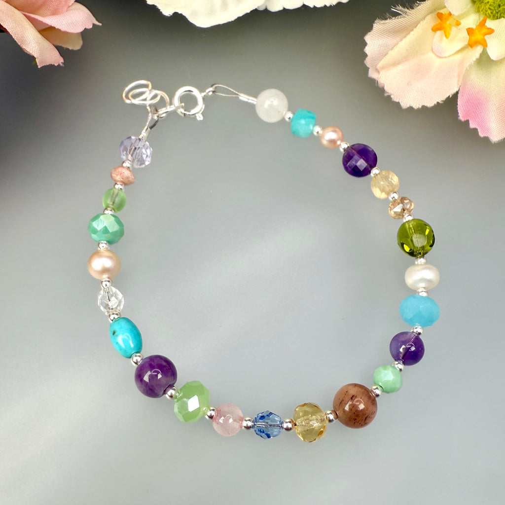 Spring Gems Necklace, bracelet and earrings