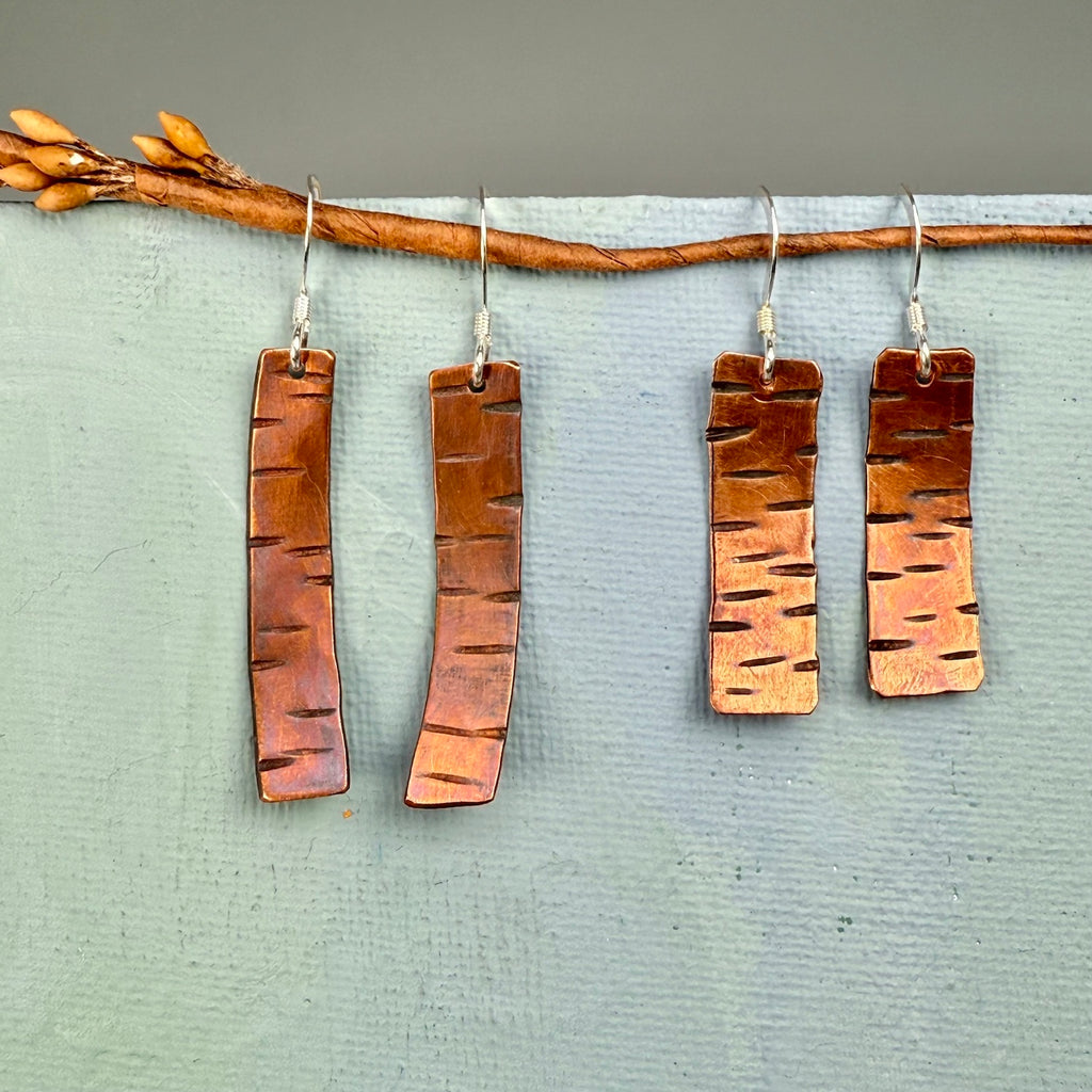 Copper Birch Earrings