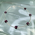 Garnet bracelet for Honi