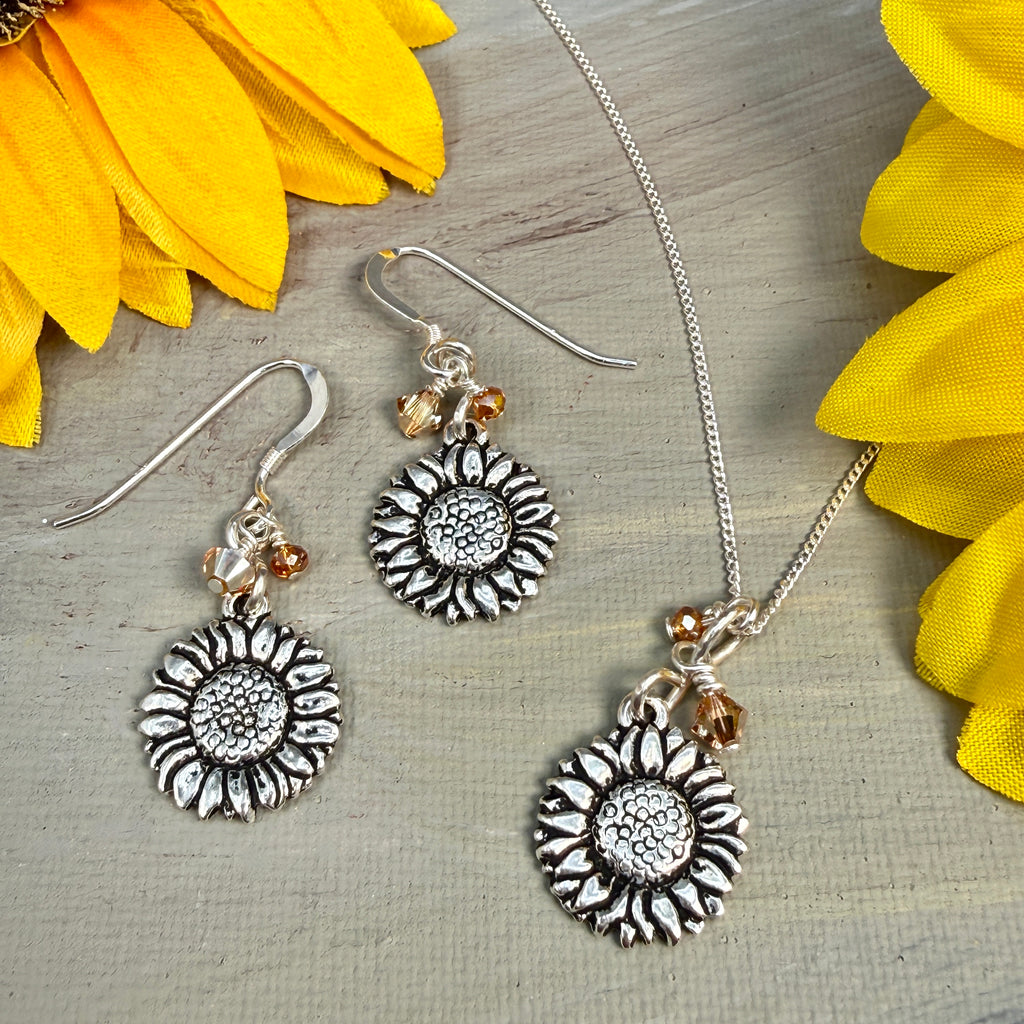 Sunflower Chain Necklace