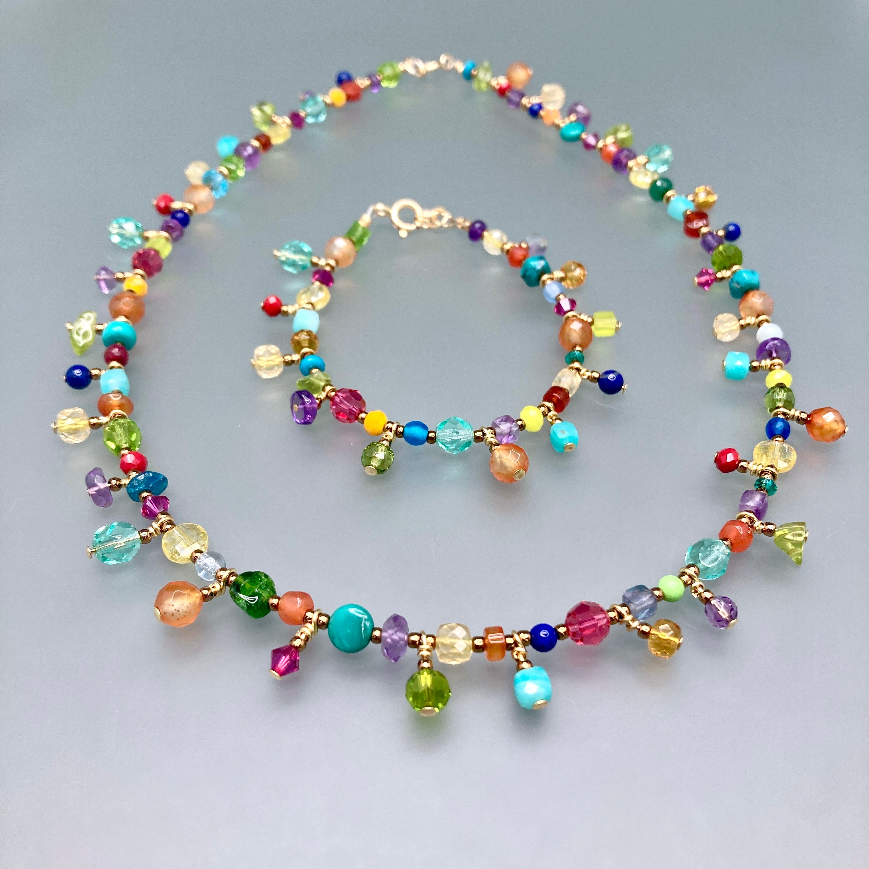 Summer gems drops bracelet