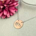 Hand cut Birds Pendant Necklace - #728 - One of a kind