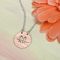 Hand cut Birds Pendant Necklace - #727 - One of a kind
