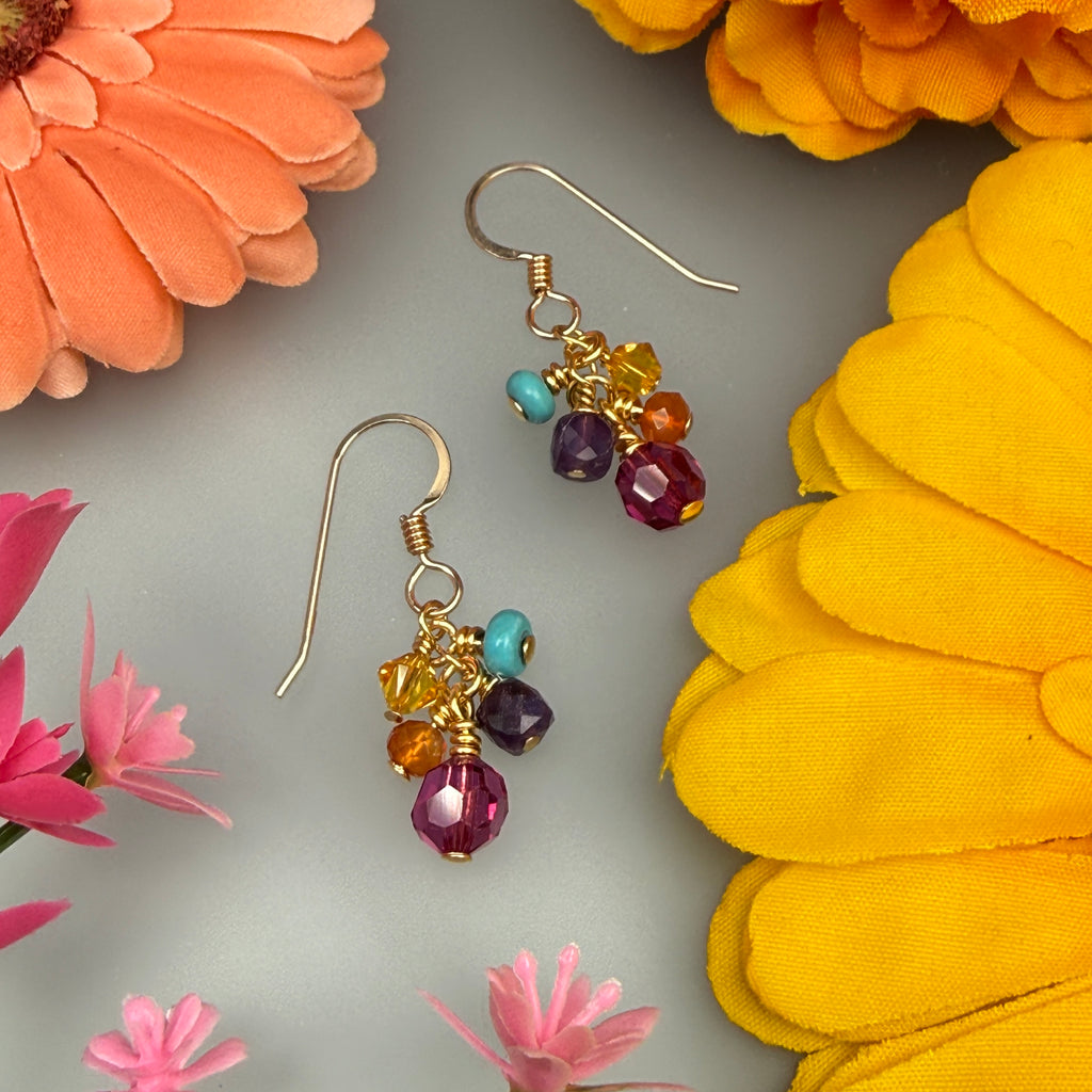 Summer gems earrings B